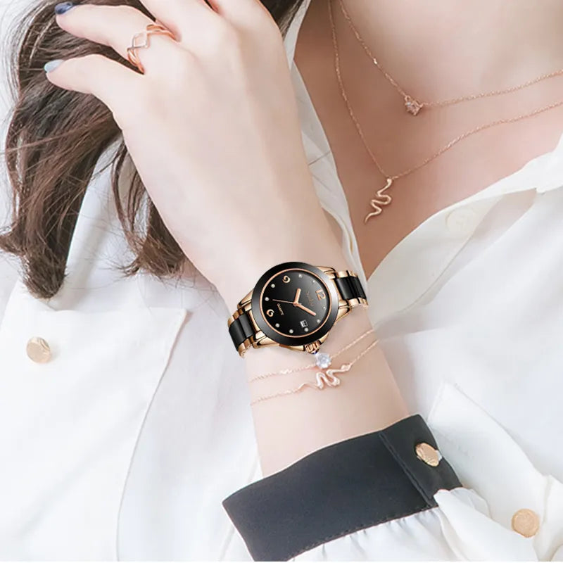 SUNKTA Women Watches Luxury Brand Watch Bracelet Waterproof Diamond Ladies Wrist Watches For Women Quartz Clock Relogio Feminino - bertofonsi
