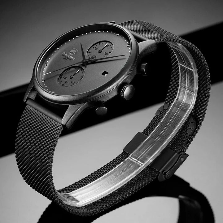 New CHEETAH Brand Men Watches Chronograph Quartz Watch Men Stainless Steel Waterproof Sports Clock Watches Business reloj hombre - bertofonsi