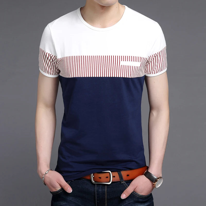2023 New Fashion Brand T Shirts Mens O Neck Korean Summer Tops Street Style Trends Top Grade Short Sleeve Tshirts Men Clothing - bertofonsi