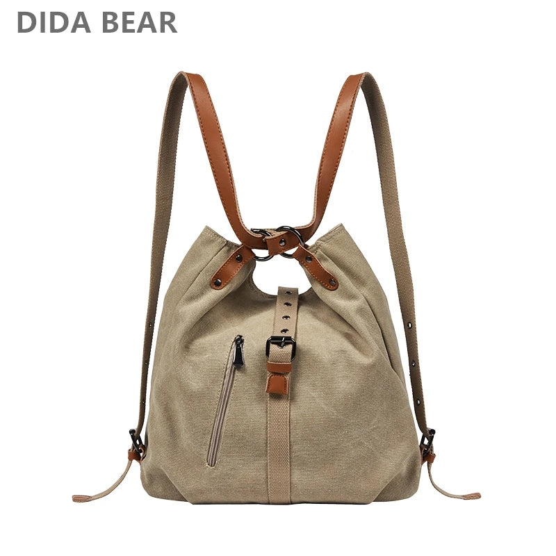 DIDABEAR Brand Canvas Tote Bag Women Handbags Female Designer Large Capacity Leisure Shoulder Bags Big Travel Bags Bolsas - bertofonsi