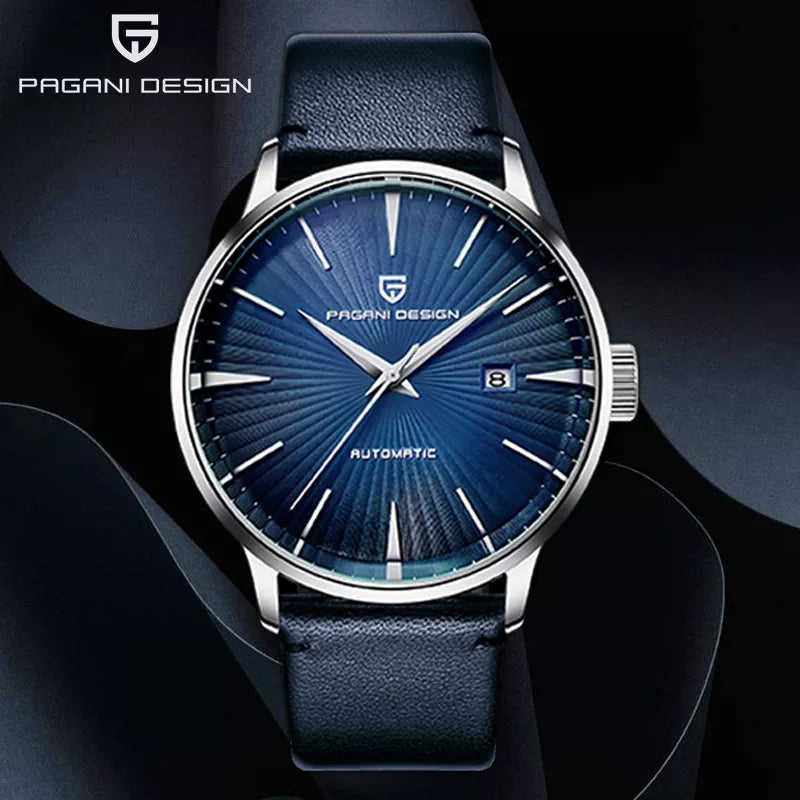 PAGANI DESIGN Luxury Brand New Fashion Mens Watches Waterproof Leather Strap Casual Automatic Mechanical Watch Relogio Masculino - bertofonsi
