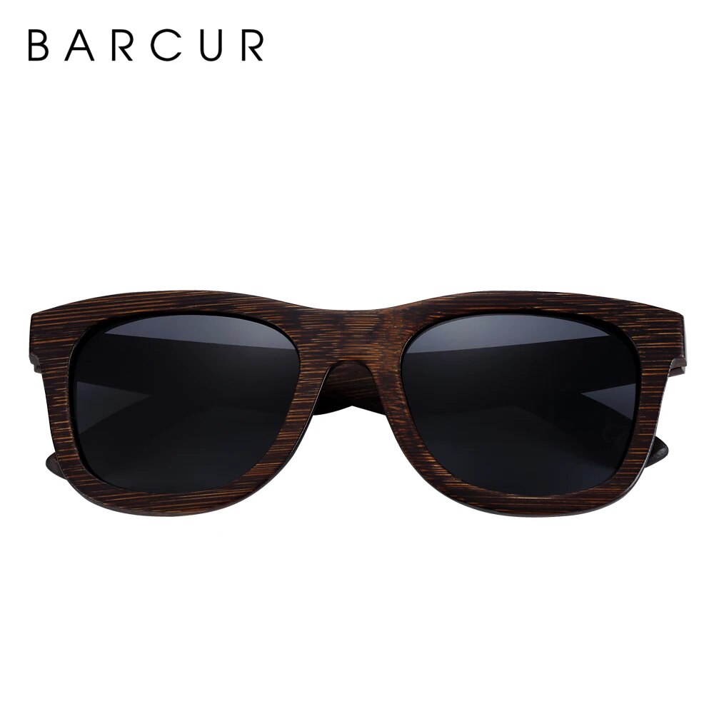 BARCUR Brown Glasses Retro Wood Eyewear Men Bamboo Sunglasses Women Unisex Sun Glasses with case Eyewear Oculos - bertofonsi
