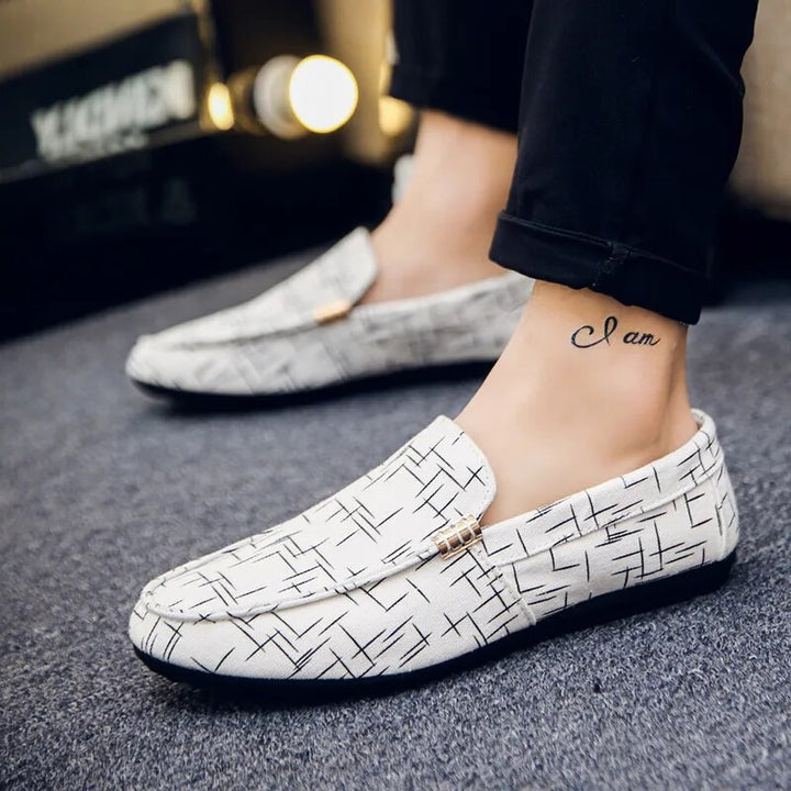 Men Loafers Spring Summer Men Shoes Casual Shoes Light Canvas Youth Shoes Men Breathable Fashion Flat Footwear - bertofonsi