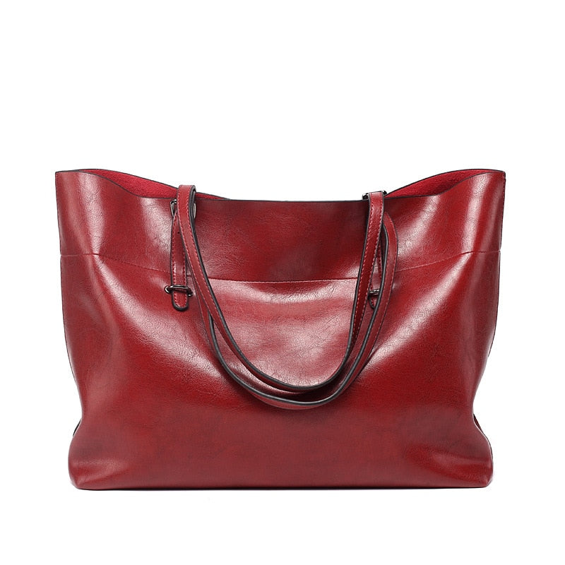 DIDABEAR Brand Leather Tote Bag Women Handbags Female Designer Large Capacity Leisure Shoulder Bags Fashion Ladies Purses Bolsas - bertofonsi