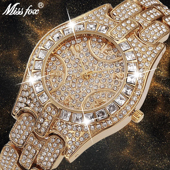MISSFOX Women Watch Luxury Brand Fashion Designer Campaign Arabic Numeral Watches Ladies Quartz Waterproof Watch For Women - bertofonsi