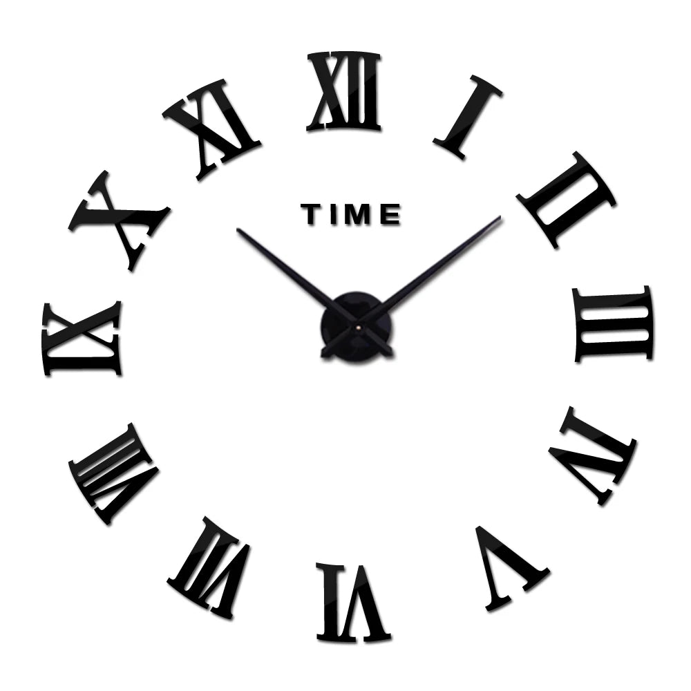 new wall clock watch clocks reloj de pared home decoration 3d acrylic special diy sticker Living Room Needle - bertofonsi