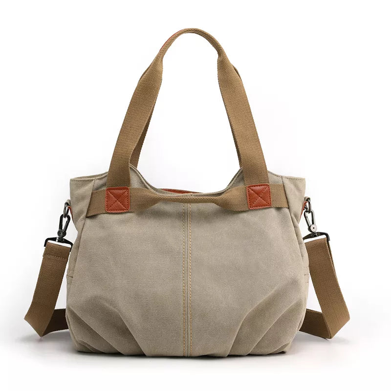 Canvas Hobos Bag Women Handbags Female Designer Large Capacity Leisure Shoulder Bags for Travel Weekend Outdoor Bolsas Colors - bertofonsi