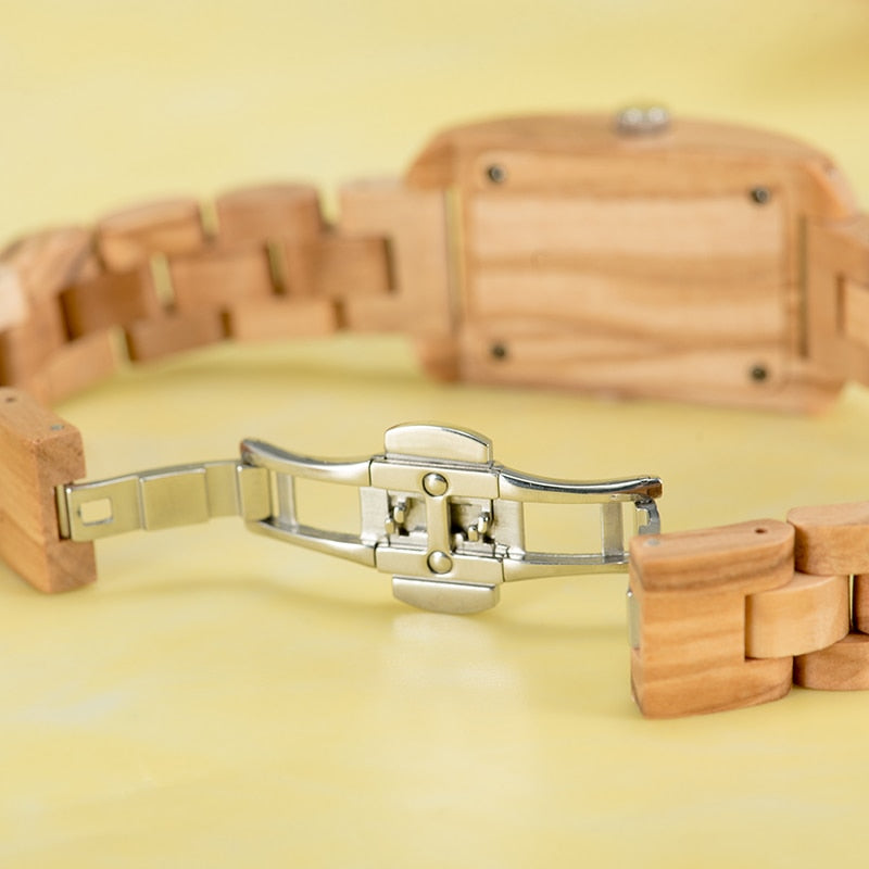 BOBO BIRD Wood Watches for Women Bamboo Zebra часы женские uhren damen Quartz Ladies FaWatches zegarek damski in Wood Box - bertofonsi