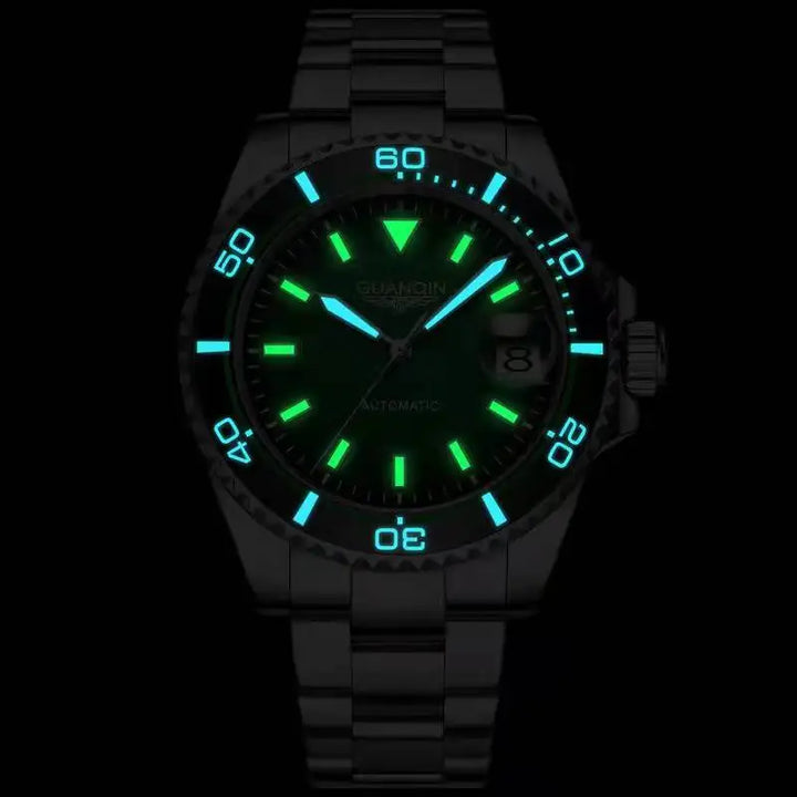 Guanqin Automatic Mechanical Watch NH35A Men's Watch Sapphire Fashion Sports Watch Stainless Steel Waterproof Luminous 2022 New - bertofonsi