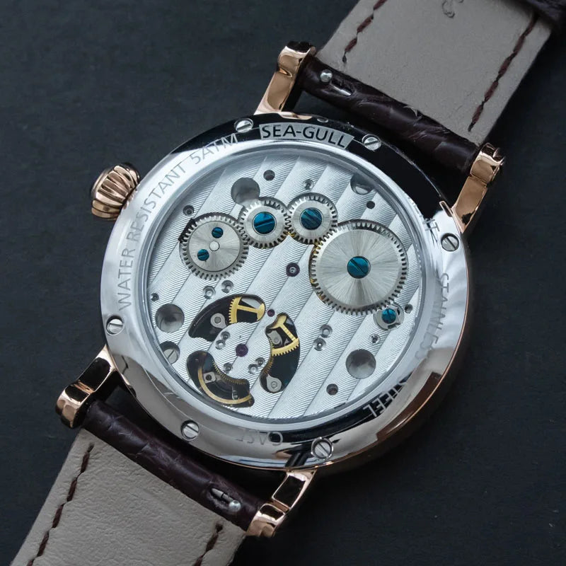 Real Sugess Tourbillon Skeleton Mechanical Watch Men Sapphire Calendar Multifunction Waterproof Watches Mens 2023 montre homme - bertofonsi