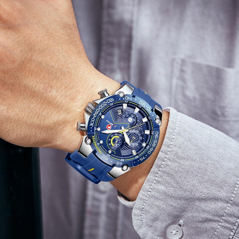 CHEETAH New Watches Mens Luxury Brand Big Dial Watch Men Waterproof Quartz Wristwatch Sports Chronograph Clock Relogio Masculino - bertofonsi