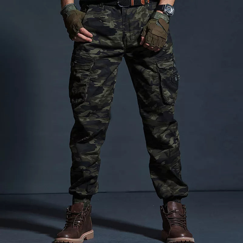 High Quality Khaki Casual Pants Men Military Tactical Joggers Camouflage Cargo Pants Multi-Pocket Fashions Black Army Trousers - bertofonsi