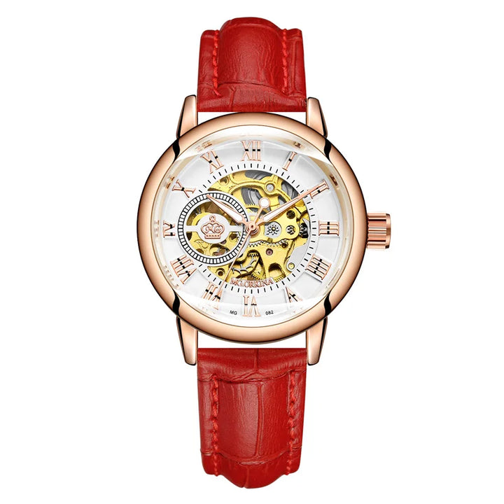 New Fashion Luxury Brand Skeleton Women Mechanical Watches Female Clock Automatic Self-Wind Wristwatches for Ladies Montre Femme - bertofonsi
