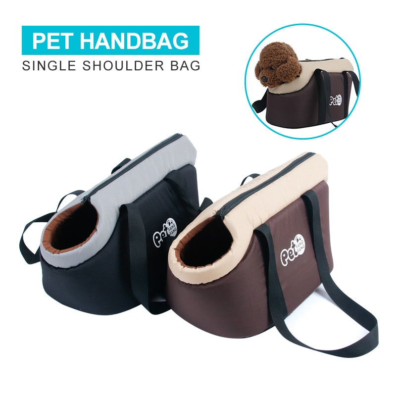 Portable Pet Single Shoulder Bags Oxford Sponge Warm Dogs Carrier Handbag For Pets Soft Outdoor Travel Puppy Bag Dog Products - bertofonsi