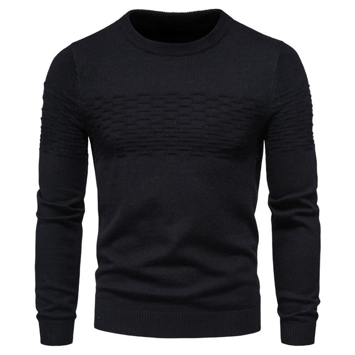 Marvel Venom European and American Sweater Men's Simple Knitwear Winter New round Neck British Pullover Pure Color All-Matching Cotton Knitwear - bertofonsi