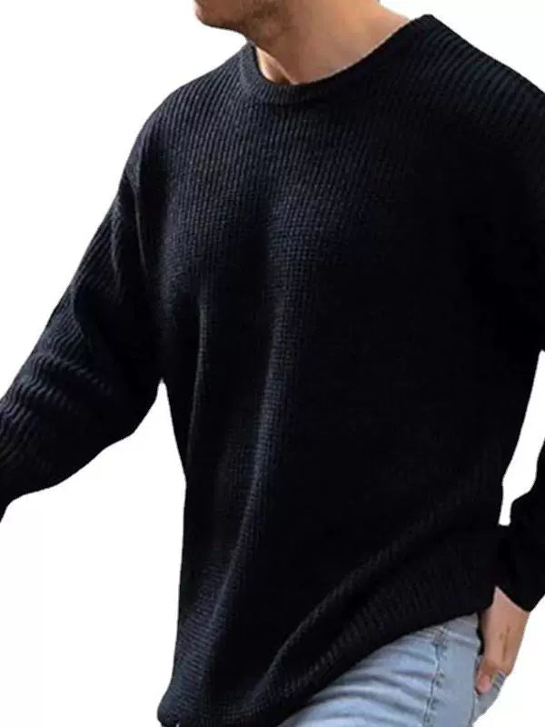New Loose Casual Long Sleeves Men's Pullover Sweater - bertofonsi