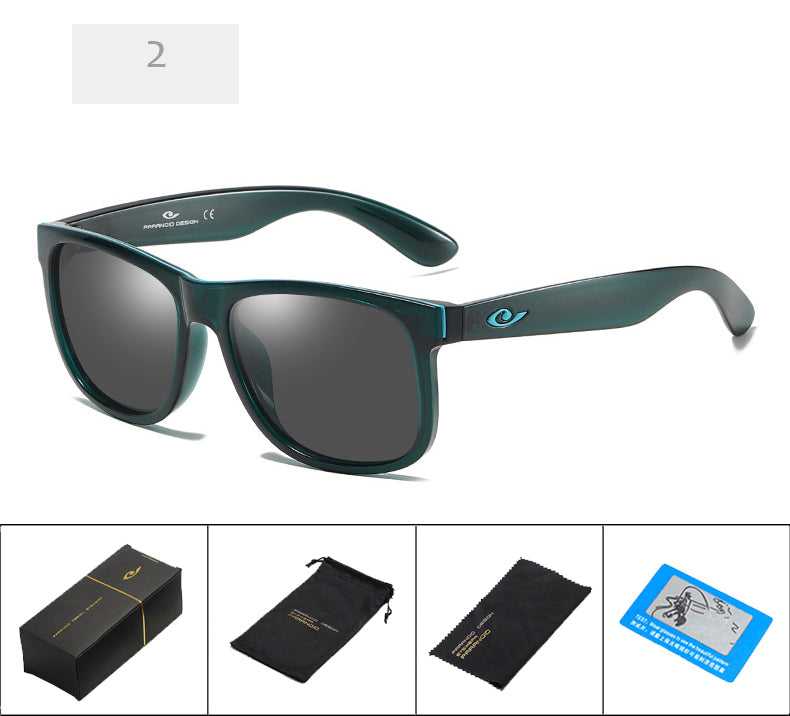 Foreign Trade New Men's and Women's Sports Sunglasses Clear Polarized Sunglasses Colored Polarized Sunglasses - bertofonsi