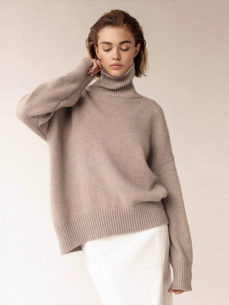Women's Women's Sweater Solid Color Pullover Solid Color Women's Fashion Pullover - bertofonsi