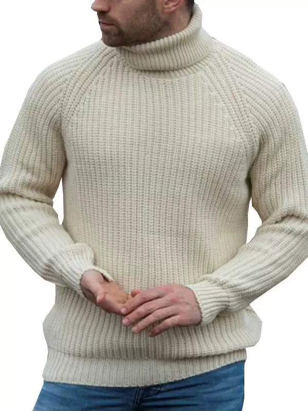 European and American-Style Turtleneck Pullover Muscle Men's Sweater - bertofonsi
