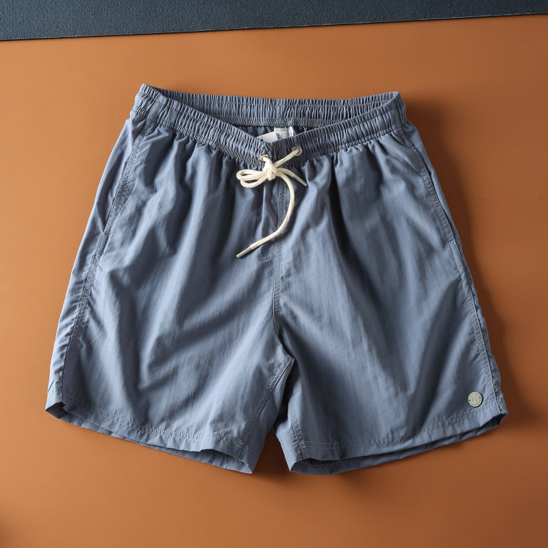 Summer New Outdoor Waterproof Breathable Fabric Men's Sports Casual Straight Shorts Shorts Beach Pants Trendy - bertofonsi