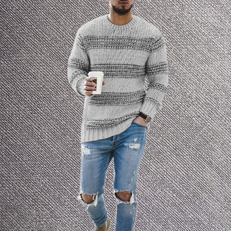 Mens Clothes Casual Men Man O-Neck for Sweater Sweaters - bertofonsi
