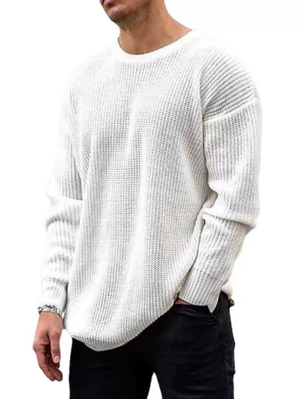 New Loose Casual Long Sleeves Men's Pullover Sweater - bertofonsi