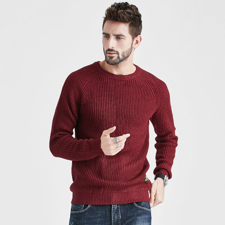 Fashion round Neck Base Foreign Trade Men's Pullover Fashion Sweater - bertofonsi