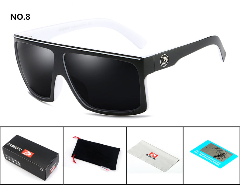 Foreign Trade Large Square Frame Cycling Sunglasses Driving Driving Polarized Light Sun Glasses Polarized Sunglass - bertofonsi