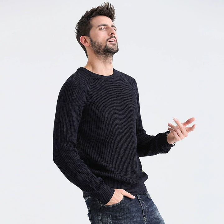 Fashion round Neck Base Foreign Trade Men's Pullover Fashion Sweater - bertofonsi