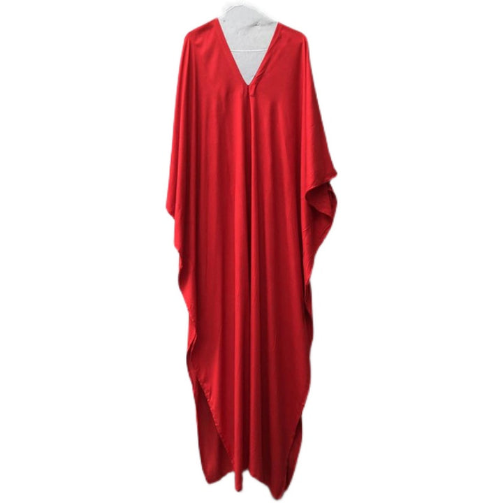 2023 Europe and America Thailand Sanya Lijiang Travel Photo Red Dress Slim Looking Seaside Vacation Beach Long Dress - bertofonsi