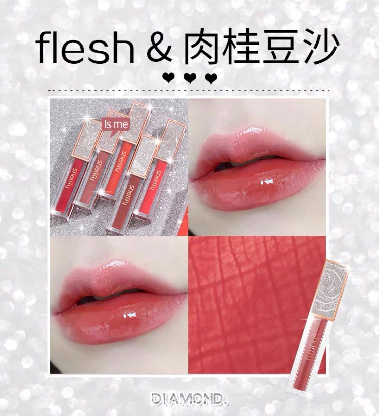 Cherry Blossom Crystal Pearl Liquid Non-Decolorizing Lip Gloss - bertofonsi