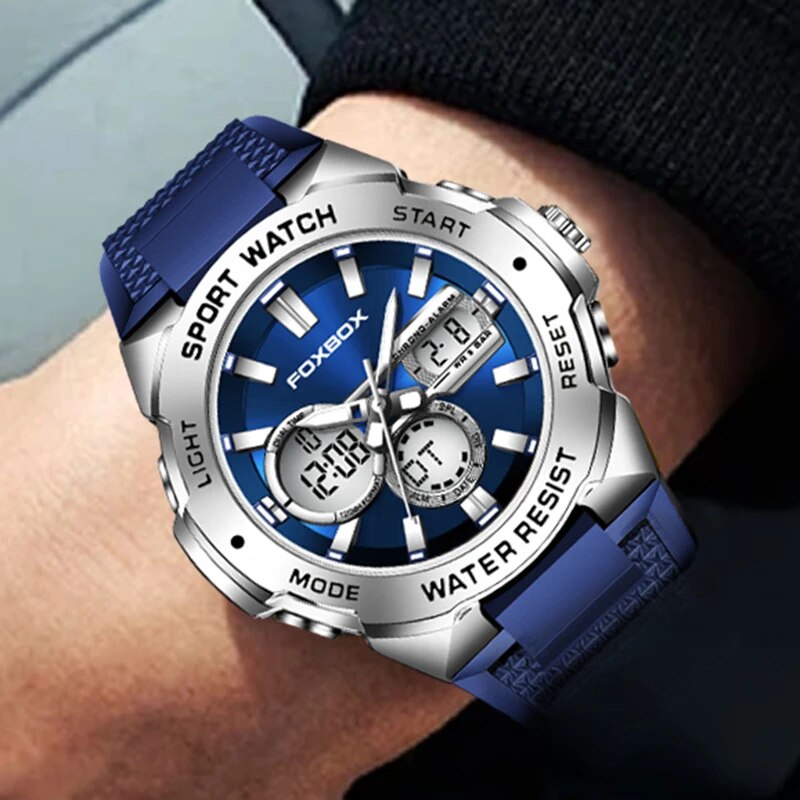 2023 LIGE Luxury LED Display Men Wristwatches Luminous Sport Man Watch Waterproof Military Quartz Male Clock Relogio Masculino - bertofonsi