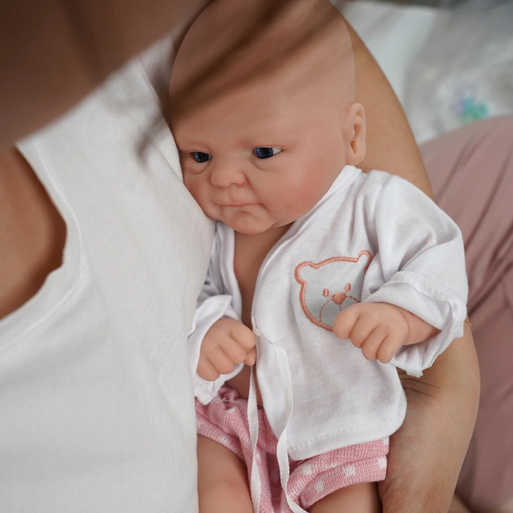 14inch Full Body Silicone Bebe Reborn Girl"Coco"Dolls Boy“Isaac” Doll Soft  Lifelike Baby DIY Blank Toys - bertofonsi