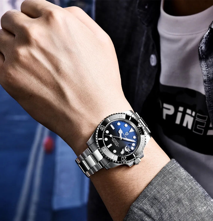 2023 PAGANI DESIGN 40mm Luxury Men's Wristwatch Stainless Steel Automatic Mechanical Watch Top Brand Men's Waterproof Date Clock - bertofonsi