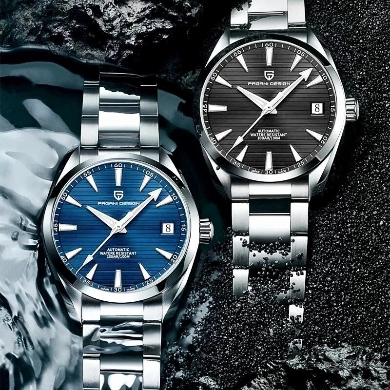 PAGANI DESIGN A150 40MM Men's Mechanical Watches Luxury Sapphire Glass Automatic Watch For Men NH35 100M Waterproof Reloj Hombre - bertofonsi