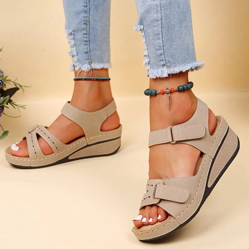 2023 New Sandals Shoes Women Soft Women's Sandals Slip On Open Toe Walking Shoes Slipper Party Footwear Female Zapatillas Muje - bertofonsi