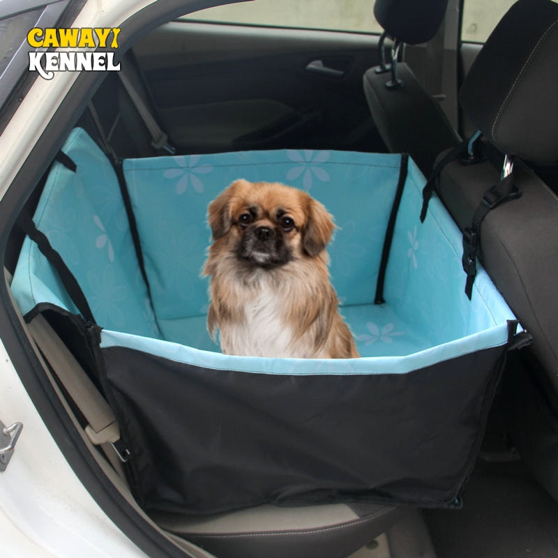 CAWAYI KENNEL Pet Carriers Dog Car Seat Cover Carrying for Dogs Cats Mat Blanket Rear Back Hammock Protector transportin perro - bertofonsi