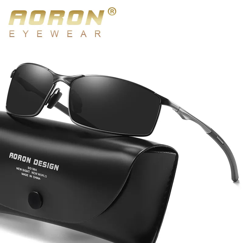 Aoron Polarized Sunglasses Mens/Women Driving Mirror Sun Glasses Metal Frame Goggles UV400 Anti-Glare Sunglasses Wholesale - bertofonsi