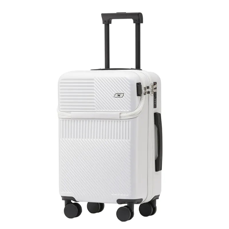 Travel Suitcase Carry on Luggage Cabin Rolling Luggage Trolley Password Suitcase Bag with Wheels Business Lightweight Luggage - bertofonsi