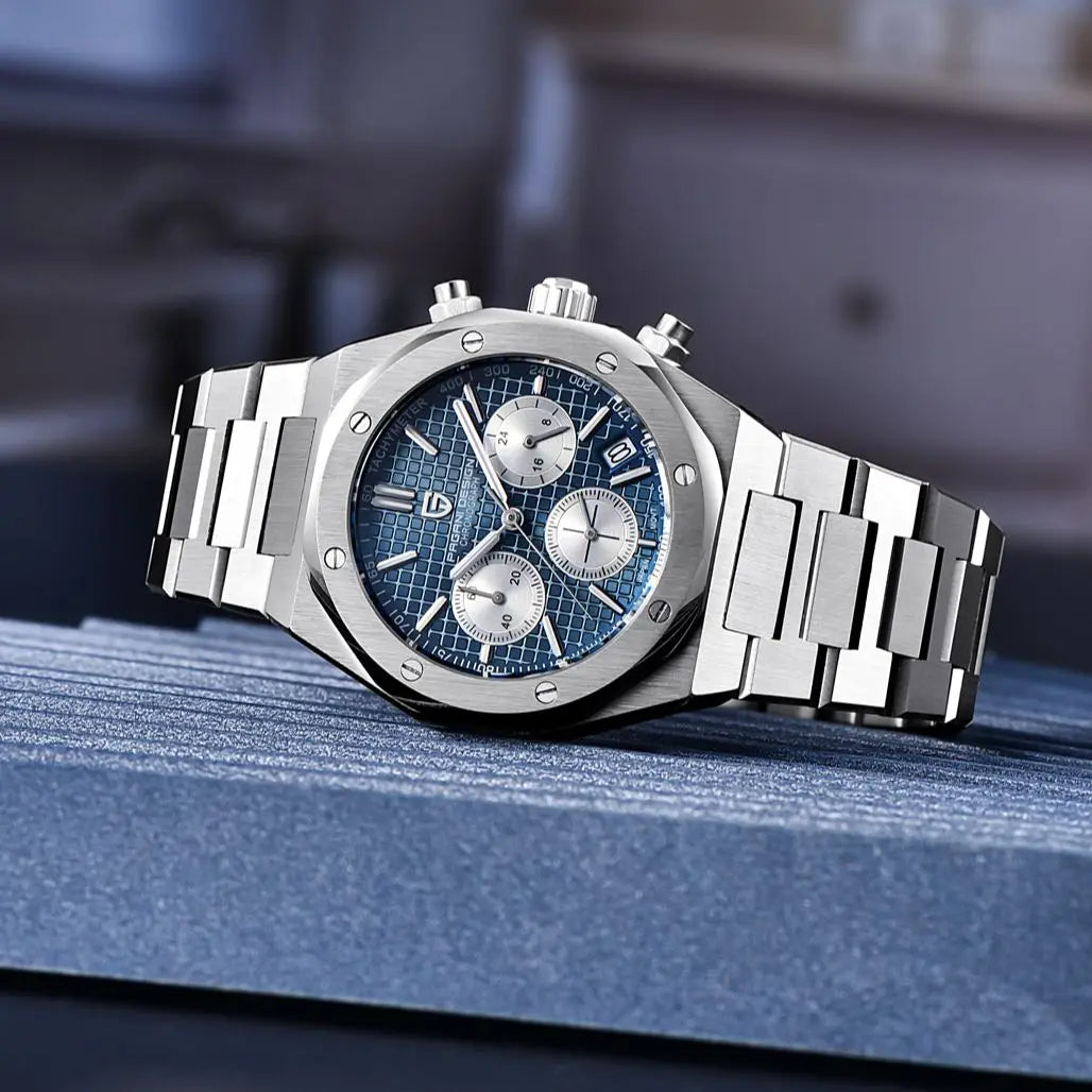 PAGANI DESIGN 2023 New Top Brand 40mm Men's Quartz Watch Sapphire 200m Waterproof Automatic Watch Men Luxury Chronograph Relogio - bertofonsi
