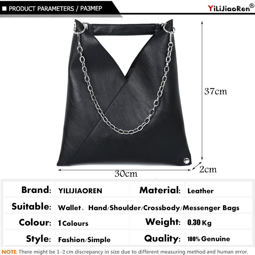Fashion Leather Handbags for Women Luxury Handbags Women Bags Designer Large Capacity Tote Bag Chain Shoulder Bags Sac a Main - bertofonsi