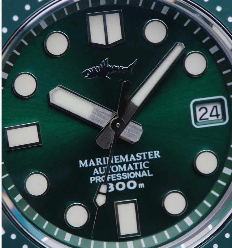 Heimdallr Watch MM300 SBDX001 NH35 Automatic Mechanical 300M Waterproof C3 Luminous Jubilee Bracelet Men's Diving Watches - bertofonsi