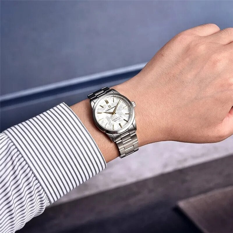 PAGANI DESIGN 40MM Men Quartz Watches TMI VH31 Luxury Business Top Sapphire 316L Stainless Steel 100M Waterproof Watch For Men - bertofonsi