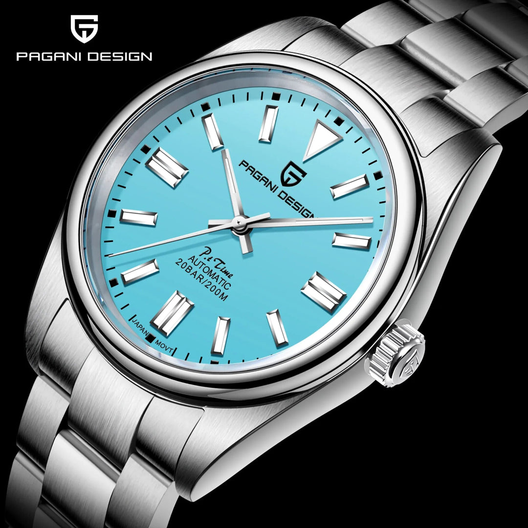 2023 PAGANI Design New 39mm Men's Mechanical Watches NH35 Automatic Watch Sapphire Stainless Steel 20Bar Waterproof Reloj Hombre - bertofonsi