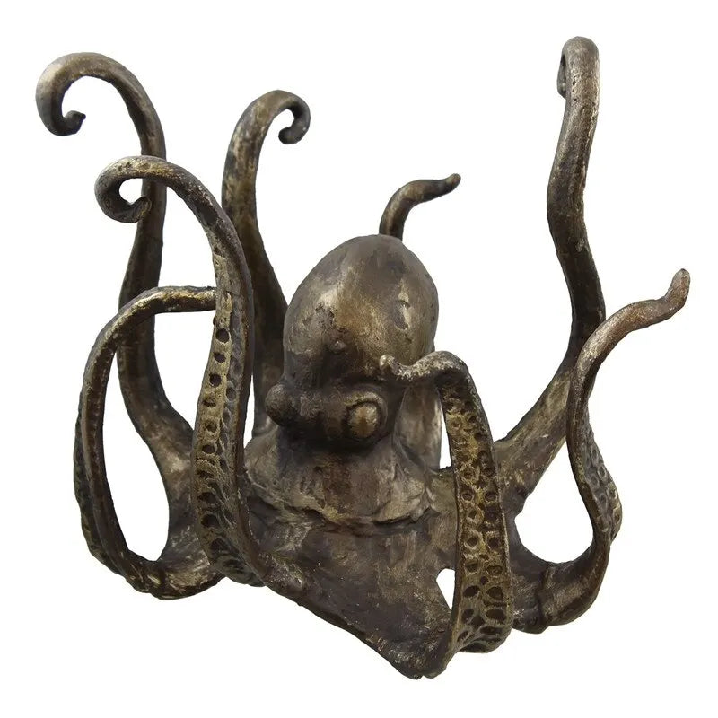Octopus Mug Holder Tea Cup Holder Large Decorative Resin Octopus Table Topper Statue Desktop Home Decoration Dropshipping - bertofonsi