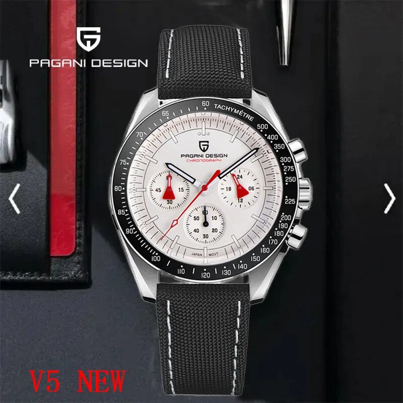 PAGANI DESIGN Moon Mens Watches 2023 Top Brand Luxury Quartz  Chronograph Luminous Sapphire Mirror Waterproof Reloj Hombre 1701 - bertofonsi