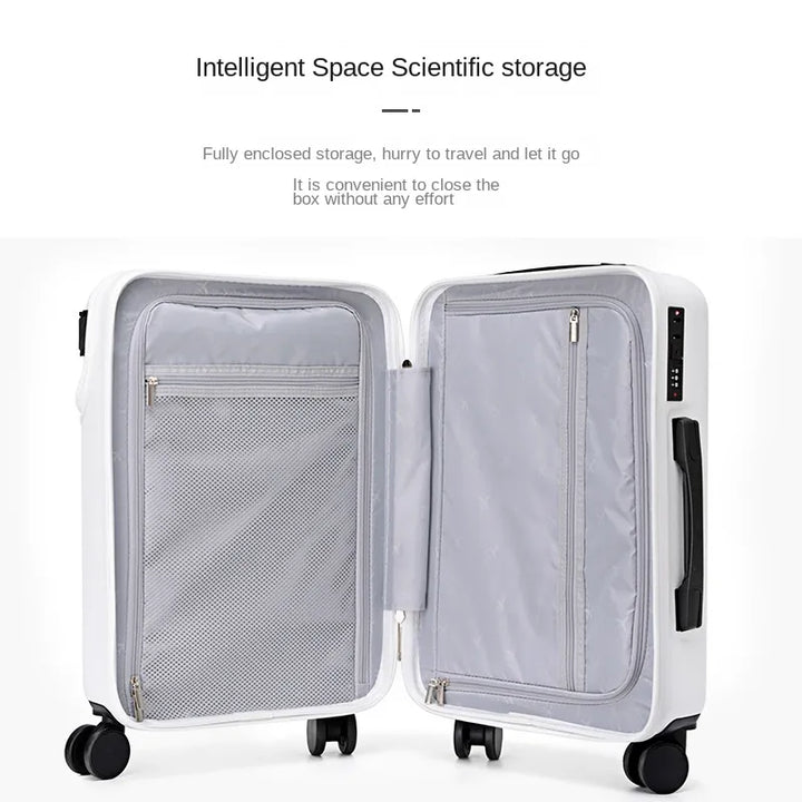 Travel Suitcase Carry on Luggage Cabin Rolling Luggage Trolley Password Suitcase Bag with Wheels Business Lightweight Luggage - bertofonsi