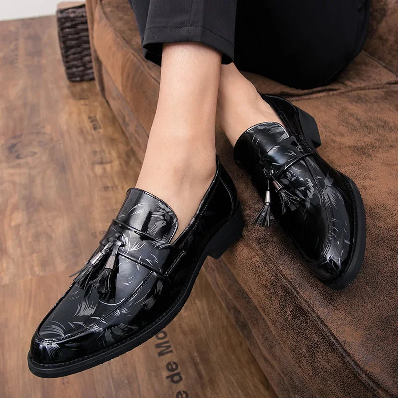 men dress shoes Luxury Italian Style Pointed Toe Formal Wedding party Casual Lace-Up Business genuine Leather Man Shoes k3 - bertofonsi