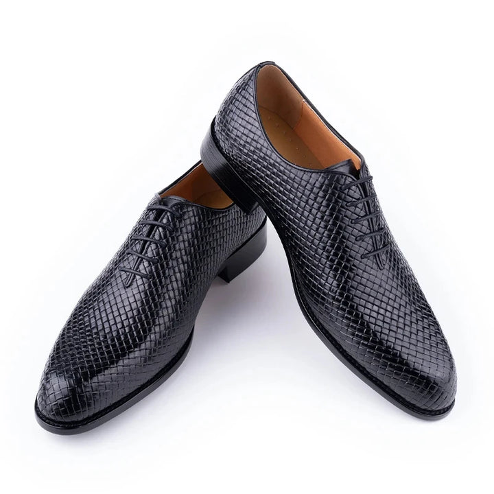 Men Dress Shoes  Formal Office Oxford Wedding Party Matches Suit Zapatos De Hombre High Grade Genuine Leather handmade Man shoes - bertofonsi