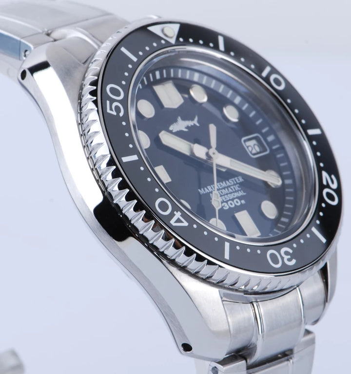 Heimdallr Watch MM300 SBDX001 NH35 Automatic Mechanical 300M Waterproof C3 Luminous Jubilee Bracelet Men's Diving Watches - bertofonsi